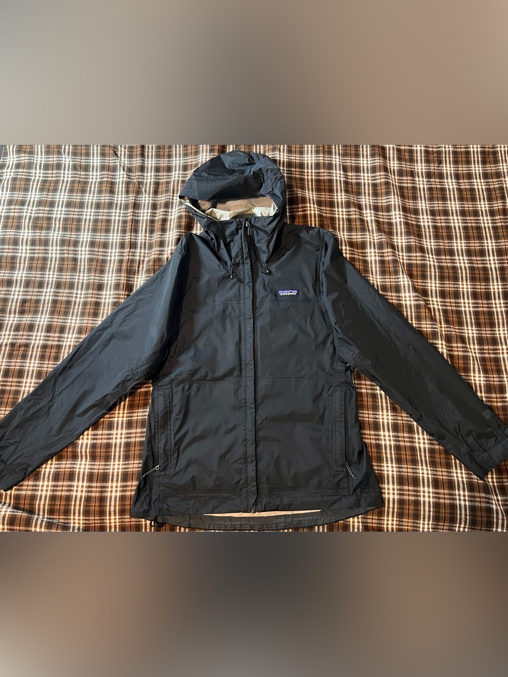 Patagonia Black Hooded Torrentshell Rain Shell Jacket Waterproof Women’s S